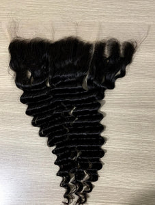 Transparent Curly Frontal